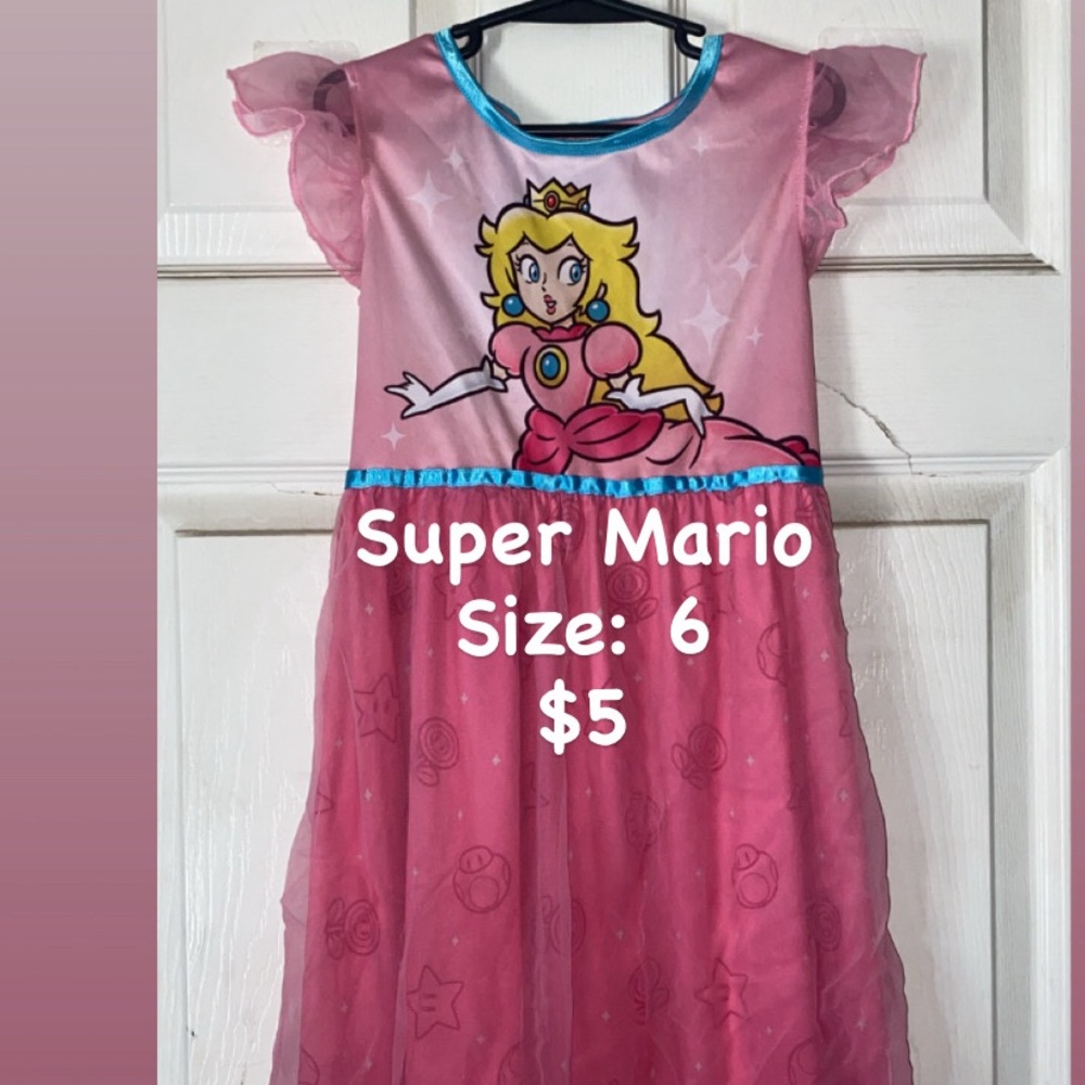 Pink Princess Peach Dress